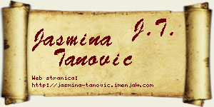 Jasmina Tanović vizit kartica